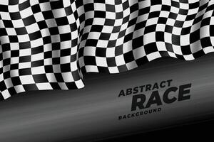 realistic checkered racing flag speed background vector