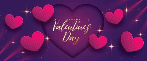 valentines day banner for sending messages to your dear lover vector