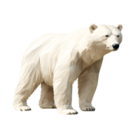 AI generated 3D Cartoon Polar Bear Logo Illustration No Background Perfect for Print on Demand png