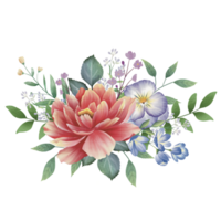 watercolor flowers on transparent background png