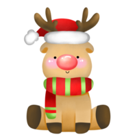 christmas reindeer clipart png