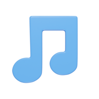 música icono 3d hacer ilustración png