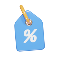 rebaja icono 3d hacer ilustración png