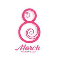 happy women's day creative background design vector