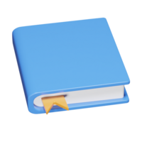 Book icon 3d render illustration png