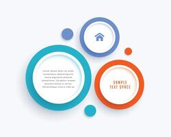 abstract colorful circular layout with text space for business template vector