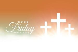 elegant good friday wishes background for your christian religion design vector