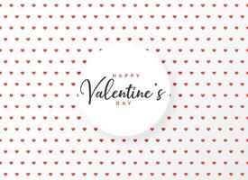 hearts pattern design background for valentine's day vector