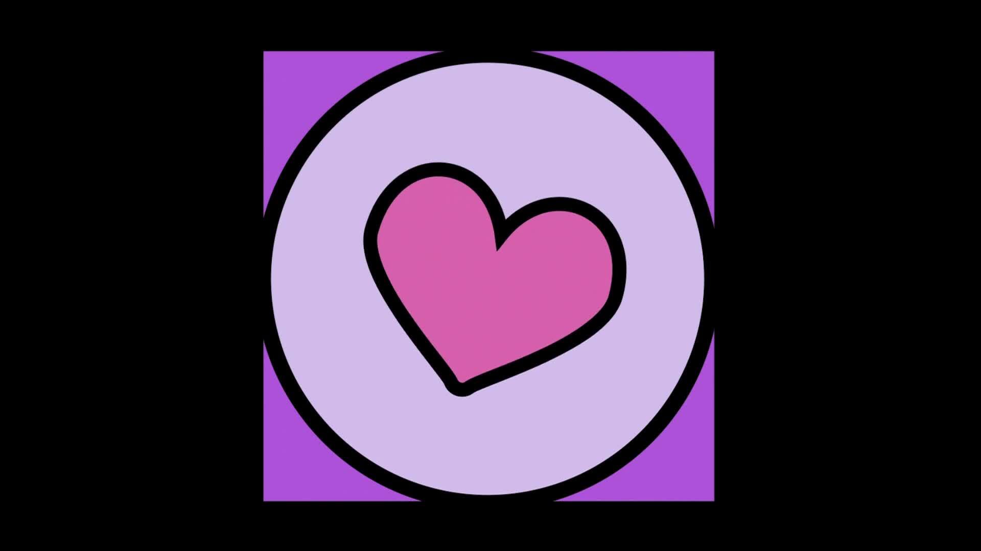 2d love concept 37753609 Stock Video at Vecteezy