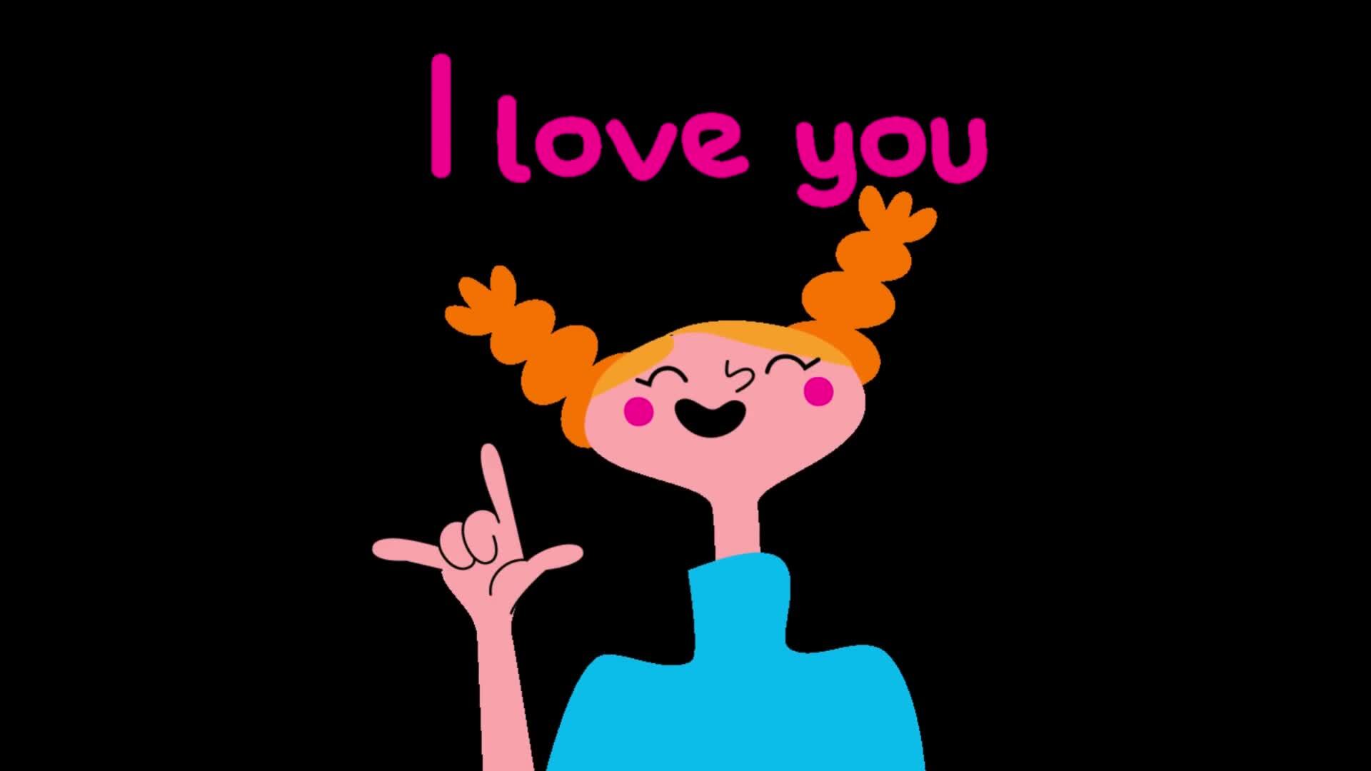 2d love concept 37753620 Stock Video at Vecteezy