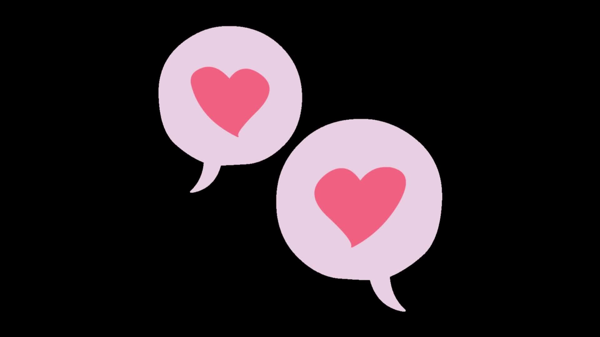 2d love concept 37753629 Stock Video at Vecteezy