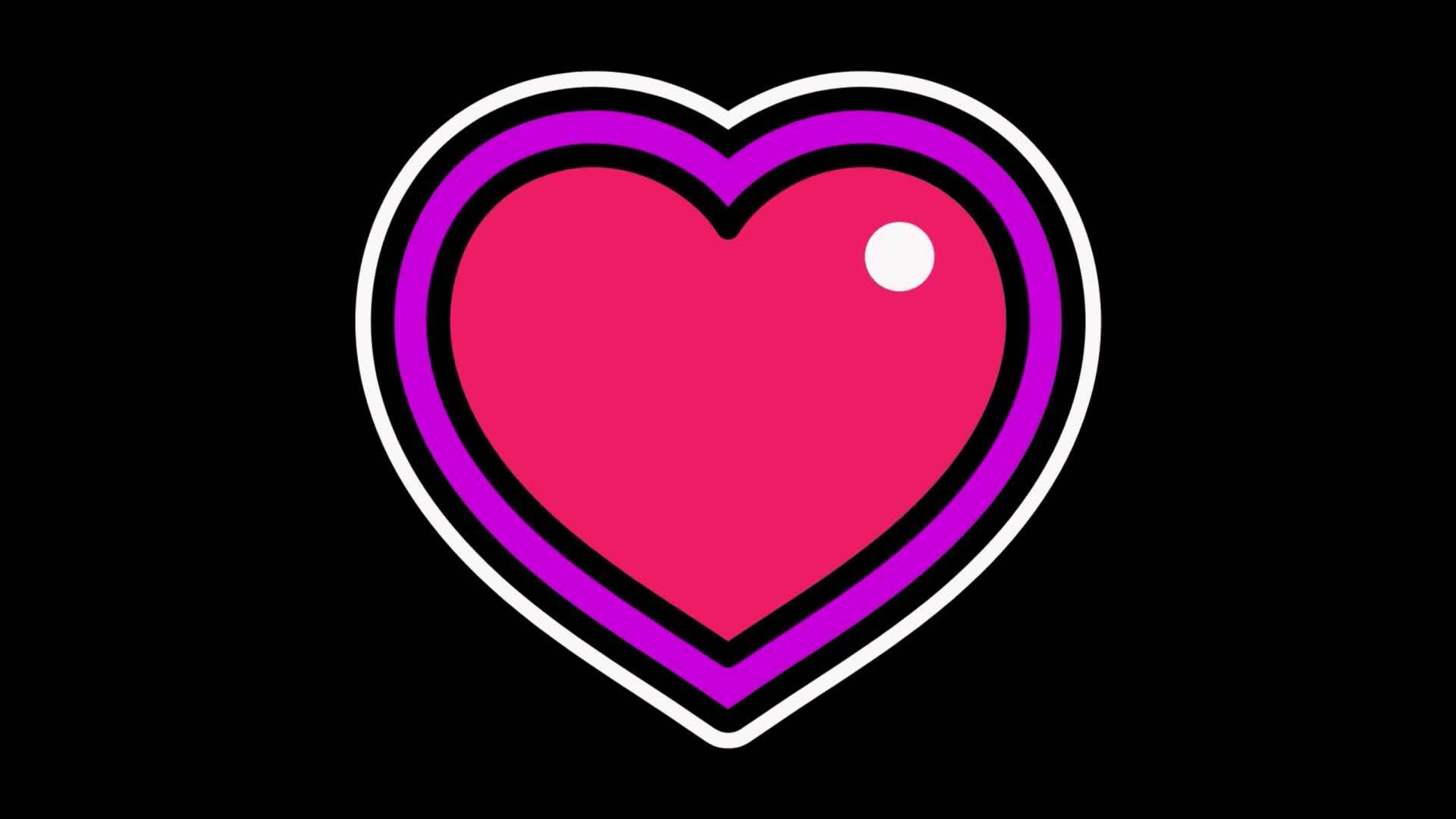 2d love concept 37753630 Stock Video at Vecteezy