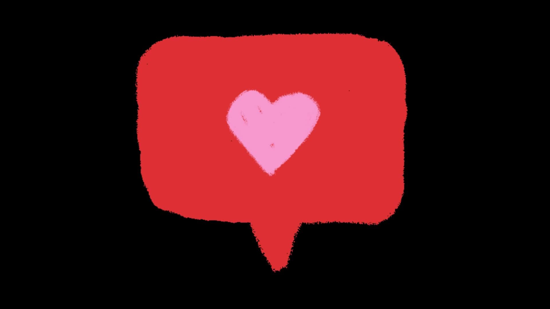 2d love concept 37753637 Stock Video at Vecteezy