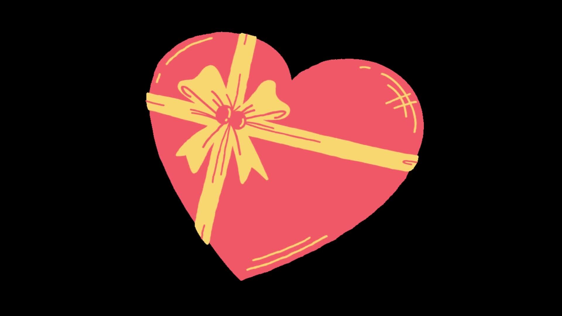2d love concept 37753644 Stock Video at Vecteezy