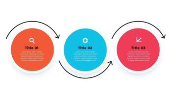 infographic template in circular style design vector