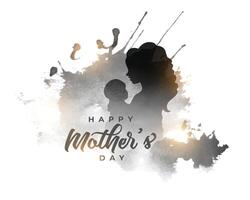 happy mothers day event background in watercolor style vector