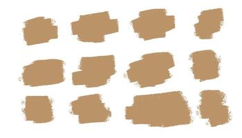 abstract grunge paint brush collection vector
