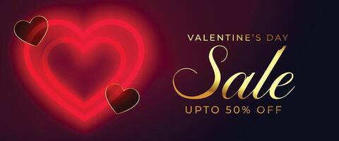 honeymoon special sale and discount banner for valentines day vector