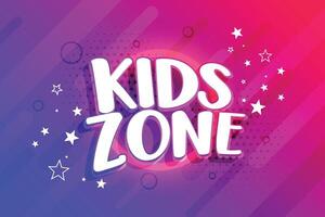 kids entertainment zone background design vector