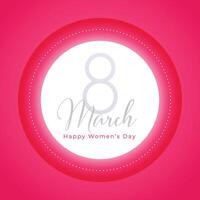 beautiful international women's day background show love and respect vector
