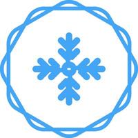 icono de vector de copo de nieve