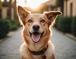AI generated A cute Dog. generative ai photo