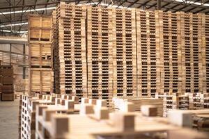 background of pattern wood section. Grid of wood squares. the raw of material timber on stack. photo