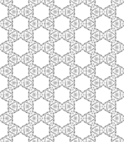 Preto desatado abstrato padronizar. sobreposição para fundo e pano de fundo. ornamental Projeto. png gráfico ilustração com transparente fundo.