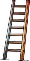 AI generated ladder design illustration isolated on transparent  background png