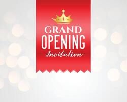 grand opening celebration banner template design vector