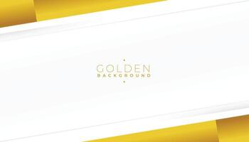 make your design look rich with a white and golden banner vector
