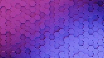 animated Hexagonal 3d video