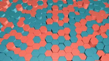 animated Hexagonal 3d video