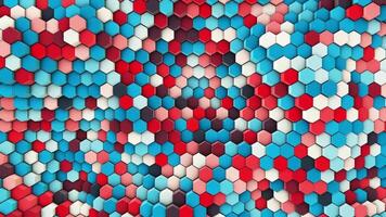 animated Hexagonal 3d video