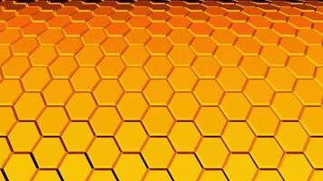 animated Hexagonal 3d video