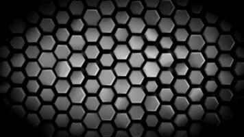 Animé hexagonal 3d video