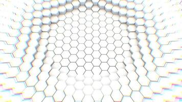 Animé hexagonal 3d video