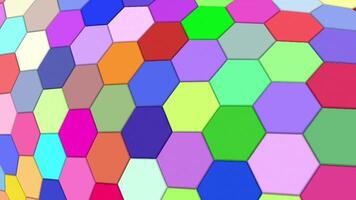 animated Hexagonal 3d video