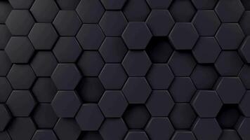 animated Hexagonal 3d video