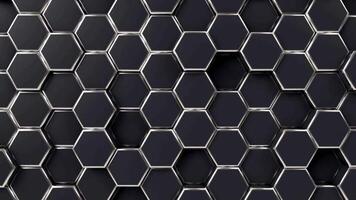 animated Hexagonal 3d video