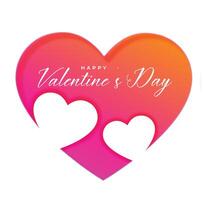 creative valentines day hearts background vector