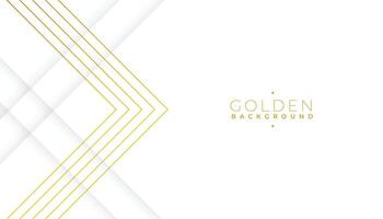 elevate your design with a white and golden abstract banner vector