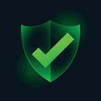 certified antivirus emblem logo to immune your data vector