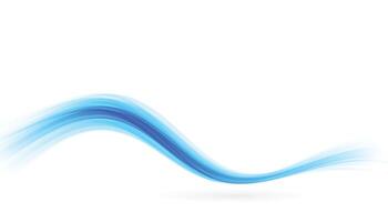 clean blue smooth curve wave background vector