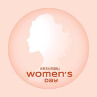 contento internacional De las mujeres día antecedentes a celebrar empoderamiento vector