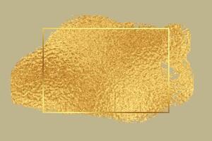 golden foil premium texture frame background vector