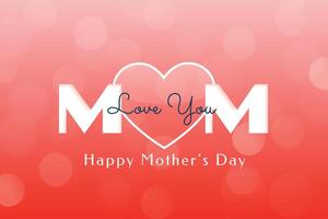 elegant mothers day event background with bokeh effect vector