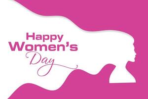 paper cut style happy women's day wishes banner design vector
