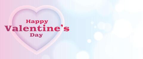 valentines day surprise and relationship banner with bokeh effect vector