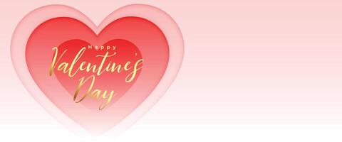 romantic valentines day banner for your social media posts vector